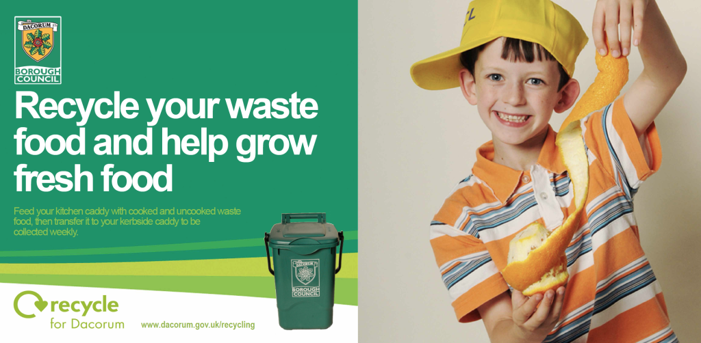 Dacorum recycling poster designed by Big Stick