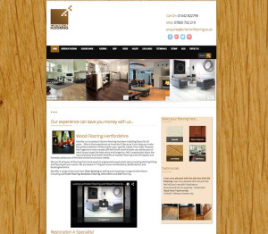 Criterion Flooring Web home page designed by Big Stick